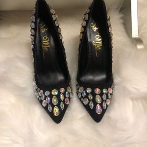 Beautiful rhinestone pumps